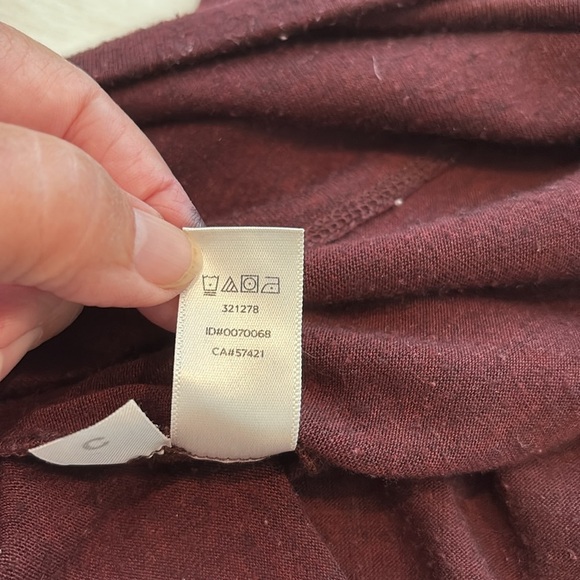 Ann Taylor Loft Burgundy L/S Cowl Neck Pullover. Small - Picture 7 of 10
